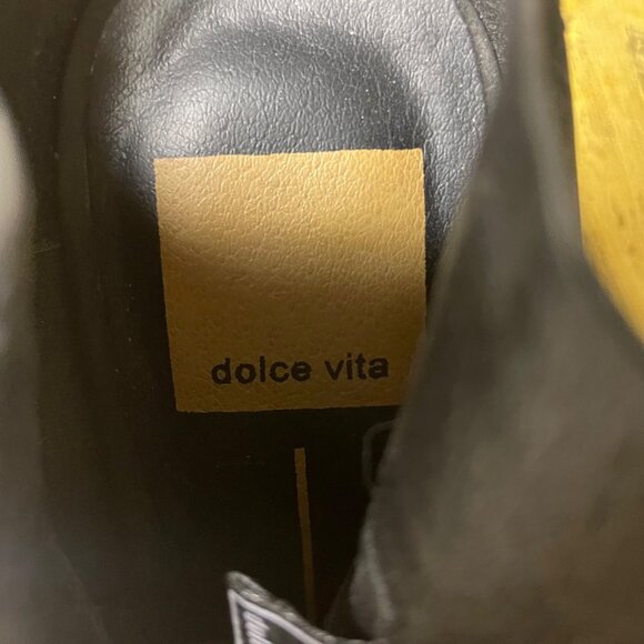 Dolce Vita Suede Open Toe Chunky Boots Sz 6 - Picture 5 of 8